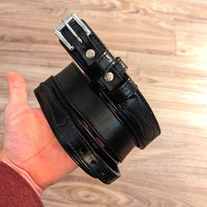 Vintage Western leather belt 44